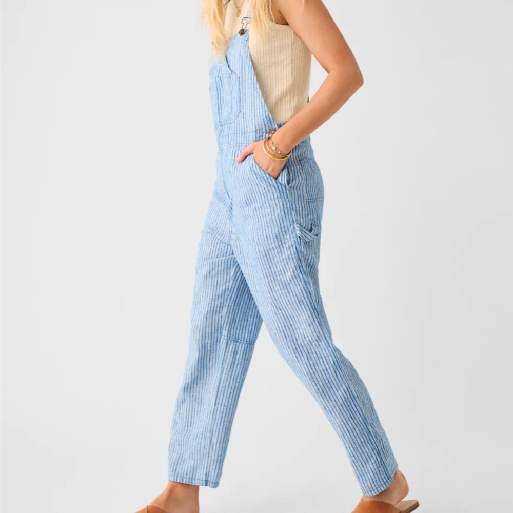 Faherty NWT Linen Mechanic Overall Size XS